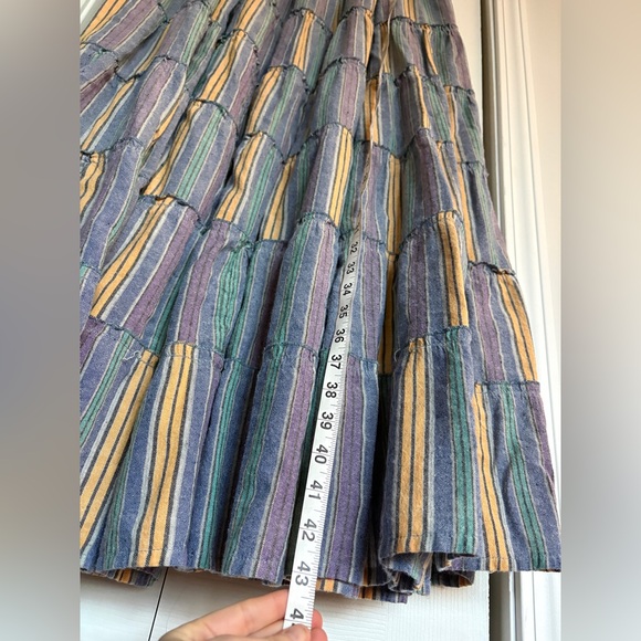 NWOT Lakhays Cotton Bohemian Hippie Multicolor Maxi Skirt - M/L, Extra Long - Picture 6 of 11